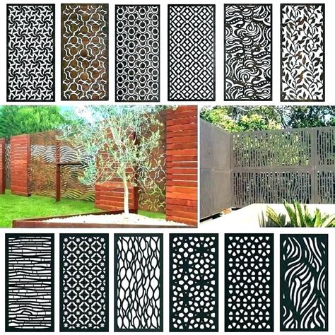 outdoor rectangular screen house metal panels|decorative privacy metal panels exterior.